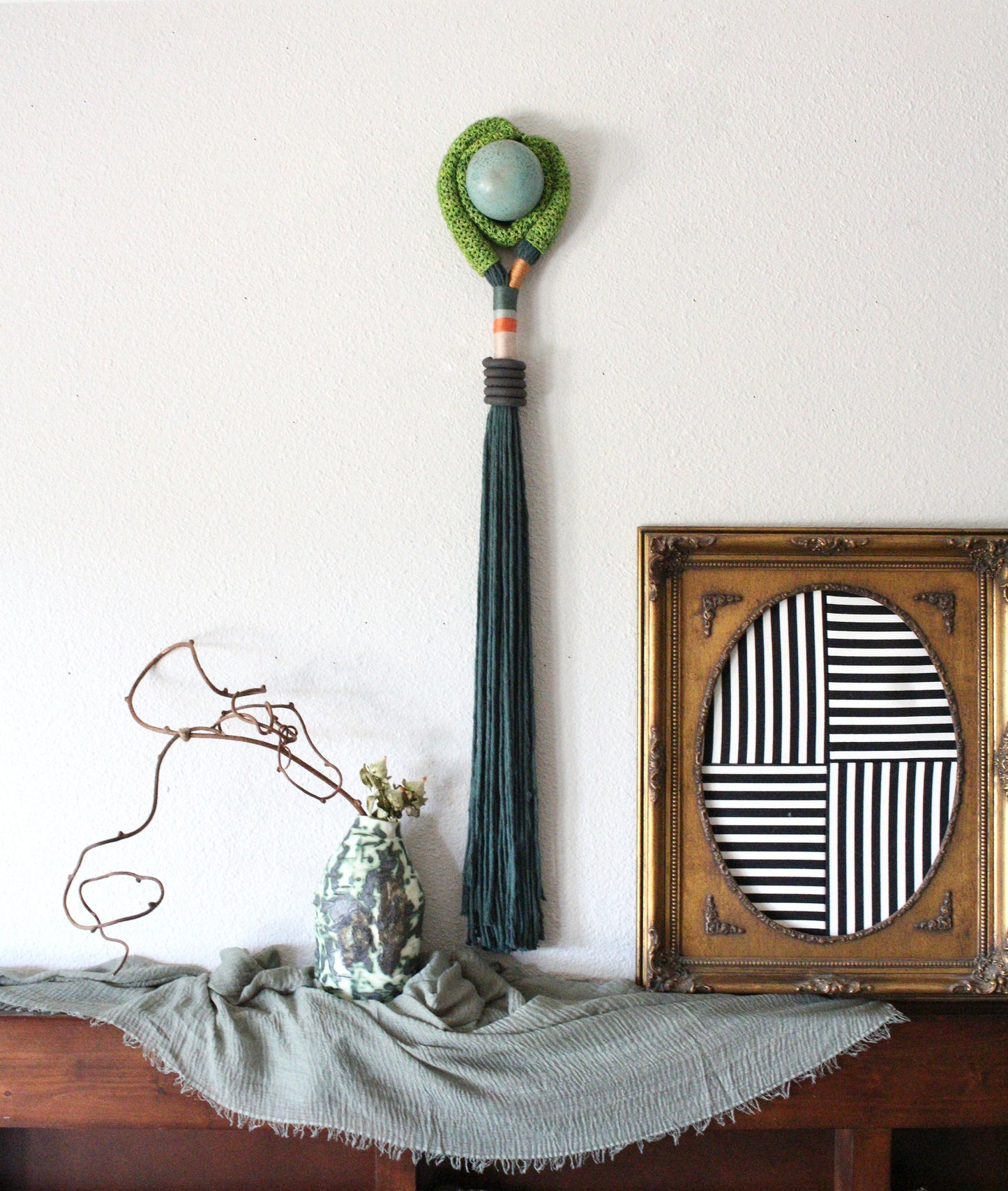 Stoneware wall hanging