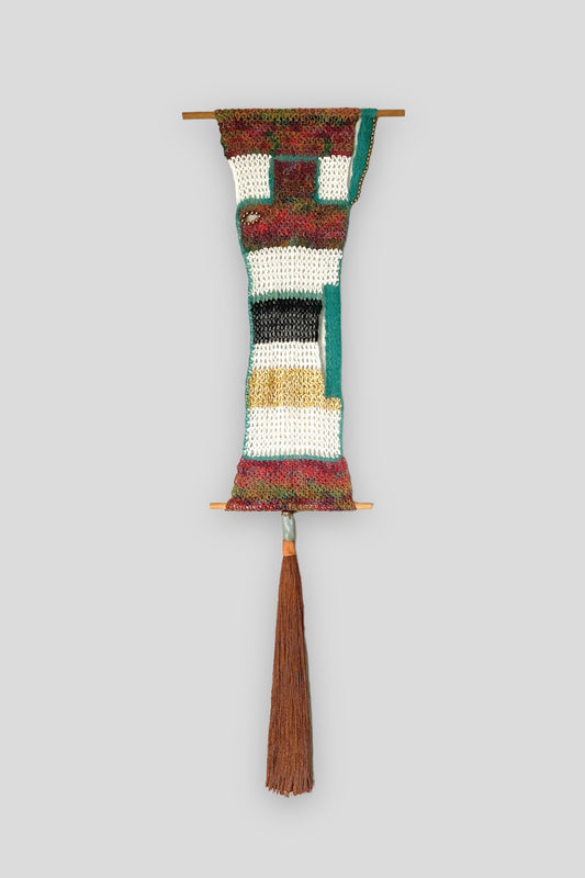 -Bliss- Handwoven Fiber Wall Hanging